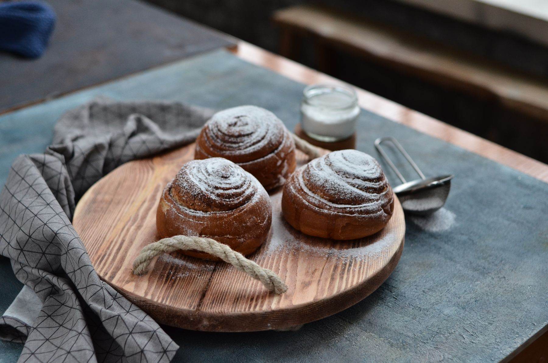 Cinnamon bun from the bakehouse